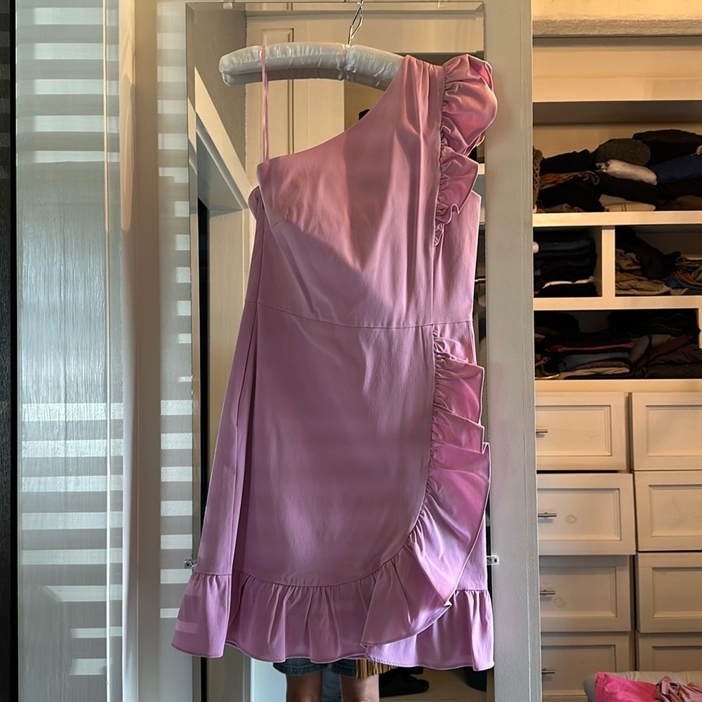 Lilac Taffeta J Crew dress size 8